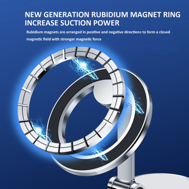 Zinc Alloy Car Screen Magnetic Mobile Phone Holder(Silver) by buy2fix