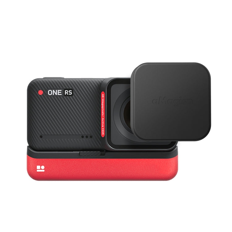 For Insta360 One RS 4K aMagisn Wide Angle Enhancement Lens Silicone Protection Case Lens Cover by aMagisn