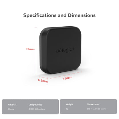 For Insta360 One RS 4K aMagisn Wide Angle Enhancement Lens Silicone Protection Case Lens Cover by aMagisn