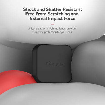 For Insta360 One RS 4K aMagisn Wide Angle Enhancement Lens Silicone Protection Case Lens Cover by aMagisn