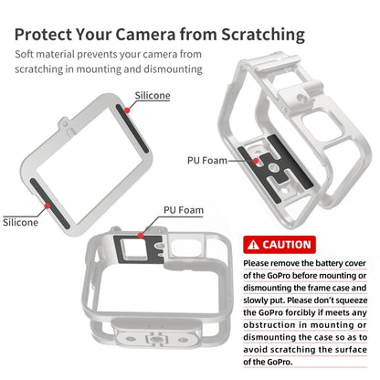 For GoPro HERO11 Black /10 Black /9 Black aMagisn Ultra-Light Metal Rabbit Cage Protection Border by aMagisn