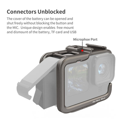 For GoPro HERO11 Black /10 Black /9 Black aMagisn Ultra-Light Metal Rabbit Cage Protection Border by aMagisn