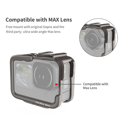 For GoPro HERO11 Black /10 Black /9 Black aMagisn Ultra-Light Metal Rabbit Cage Protection Border by aMagisn