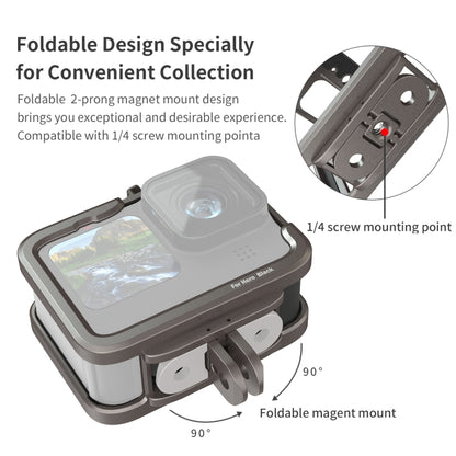 For GoPro HERO11 Black /10 Black /9 Black aMagisn Ultra-Light Metal Rabbit Cage Protection Border by aMagisn