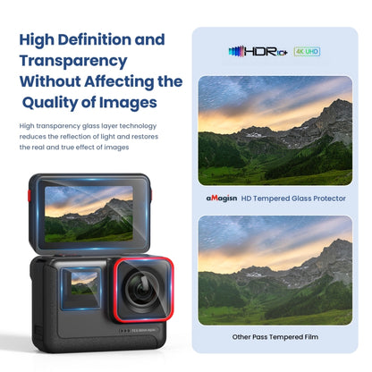 3 In 1 For Insta360 ACE aMagisn Tempered Film Protective Stickers Sports Camera Accessories by aMagisn