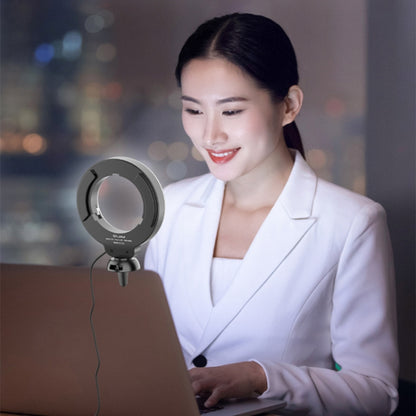 YRing48 4-Inch 48LEDs Laptop Camera Video Conference Live Beauty Ring Fill Light, Spec: Clip Set - Ring Light by buy2fix | Online Shopping UK | buy2fix
