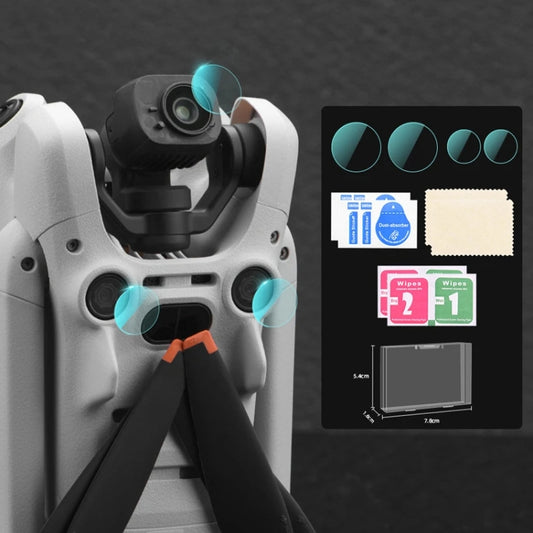 For DJI Mini 4 Pro Sensor / Lens Tempered Film Anti-scratch Protector, Spec: 1 Set by buy2fix