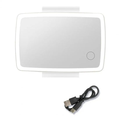 Car Sun Visor LED Light Cosmetic Mirror(White) by buy2fix