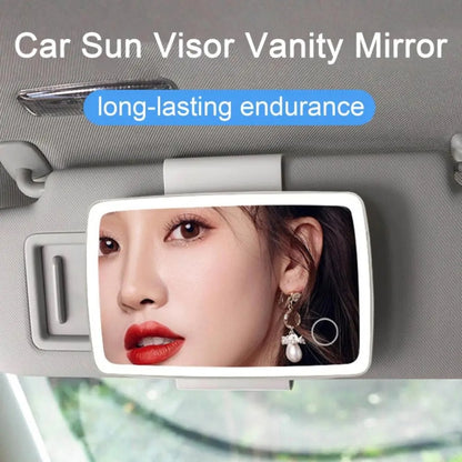 Car Sun Visor LED Light Cosmetic Mirror(White) by buy2fix