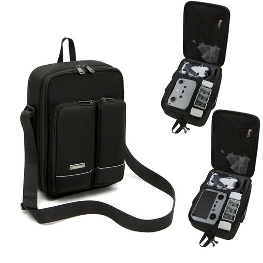 For DJI Mini 4 Pro BKANO Storage Bag Shoulder Bag Messenger Bag Suitcase(Black) - Carry Cases & Bags by BKANO | Online Shopping UK | buy2fix