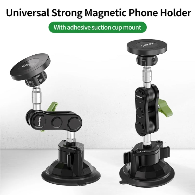 Lanparte Magnetic Car Phone Holder Adjustable Suction Cup Navigation Stand RBA-M01NB - Universal Car Holders by Lanparte | Online Shopping UK | buy2fix