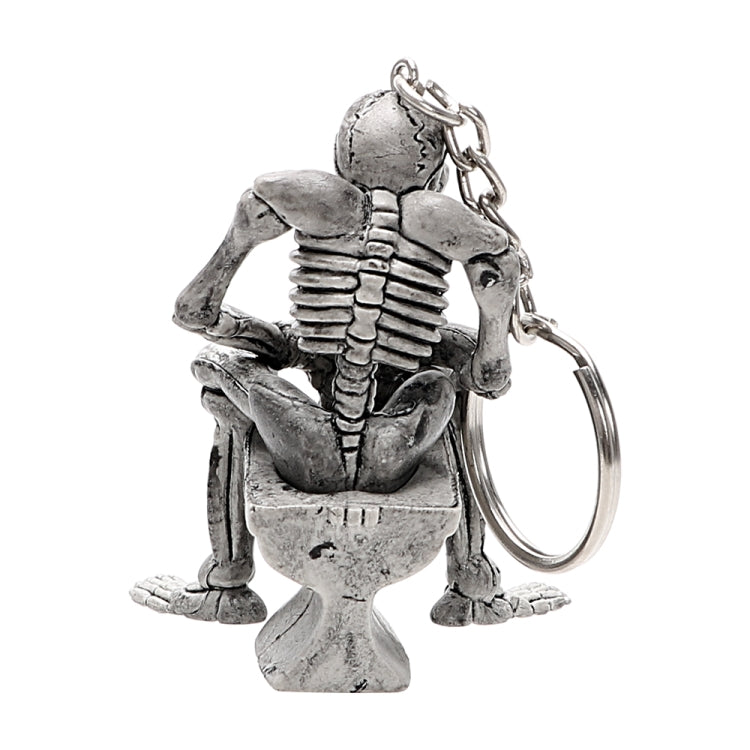 Car Key Rings Toilet Skulls Keychain Cool Purse Bag Decor Key Chain Rubber Mini Auto Keyfob Car Styling Interior Accessories by buy2fix