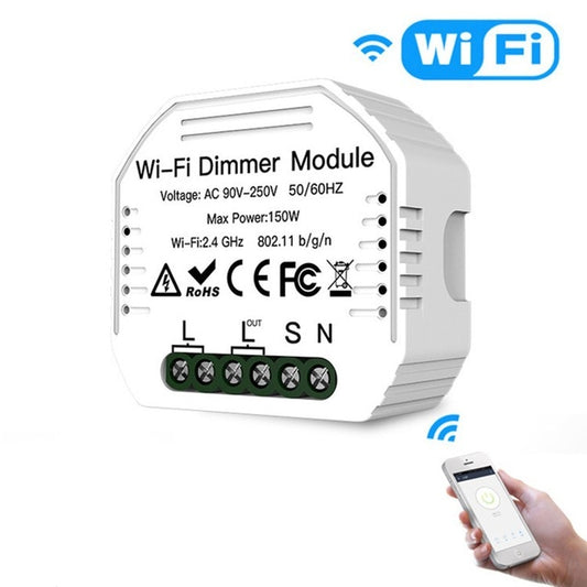 Concealed Wifi Smart Switch Dimmer Switch And Traditional Switch Dual Control Smart Switch - Smart Switch by buy2fix | Online Shopping UK | buy2fix