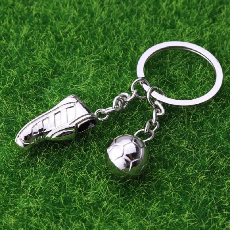 2 PCS Creative Football Gift Pendant Metal Football Shoe Keychain, Style:Football Shoes 389 by buy2fix