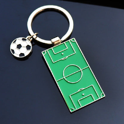 2 PCS Creative Football Gift Pendant Metal Football Shoe Keychain, Style:Football Stadiums by buy2fix