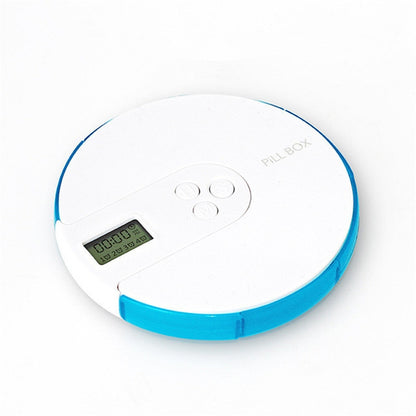 One Week Portable Timing Smart Pill Boxes Elder Reminding Electronic Medicine Box(Sky Blue) - Pill Boxes by buy2fix | Online Shopping UK | buy2fix