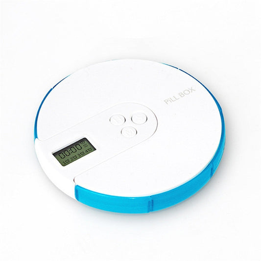 One Week Portable Timing Smart Pill Boxes Elder Reminding Electronic Medicine Box(Sky Blue) - Pill Boxes by buy2fix | Online Shopping UK | buy2fix