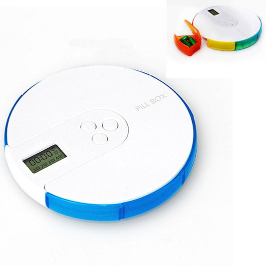 One Week Portable Timing Smart Pill Boxes Elder Reminding Electronic Medicine Box(Blue) - Pill Boxes by buy2fix | Online Shopping UK | buy2fix