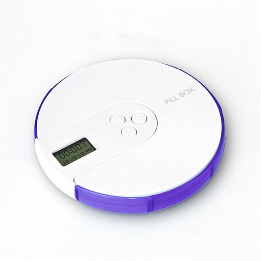 One Week Portable Timing Smart Pill Boxes Elder Reminding Electronic Medicine Box(Purple) - Pill Boxes by buy2fix | Online Shopping UK | buy2fix
