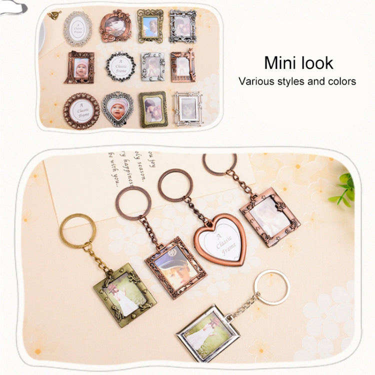 2 PCS Creative Metal Vintage Photo Frame(Square Keychain) - Photo Albums & Photo Frames by buy2fix | Online Shopping UK | buy2fix