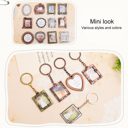 2 PCS Creative Metal Vintage Photo Frame(Square Keychain) - Photo Albums & Photo Frames by buy2fix | Online Shopping UK | buy2fix
