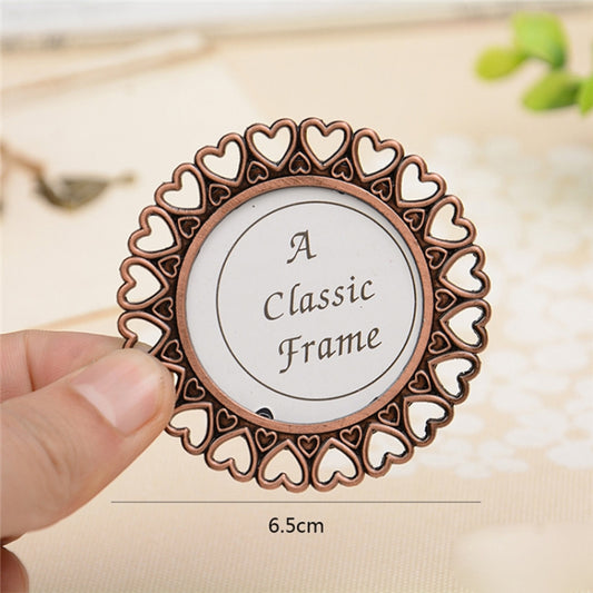 2 PCS Creative Metal Vintage Photo Frame(Love Round) - Photo Albums & Photo Frames by buy2fix | Online Shopping UK | buy2fix