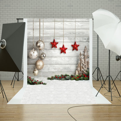 1.5m x 2.1m Snow Ground Wooden Wall Party Festival Setting Photography Background Cloth - Other by buy2fix | Online Shopping UK | buy2fix