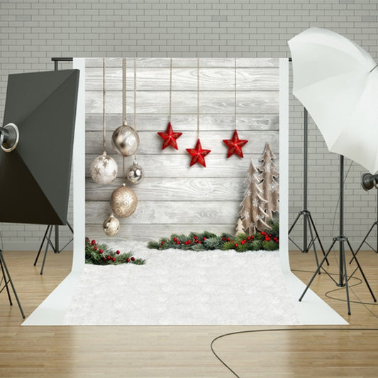 1.5m x 2.1m Snow Ground Wooden Wall Party Festival Setting Photography Background Cloth - Other by buy2fix | Online Shopping UK | buy2fix