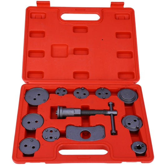 Universal Auto Car Precision Disc Brake Caliper Wind Back Tool Kit Brake Pad Brake Pump Brake Piston Car Repair Tool Kit(12 PCS Brake Air Pump) - Hand Tool Sets by buy2fix | Online Shopping UK | buy2fix