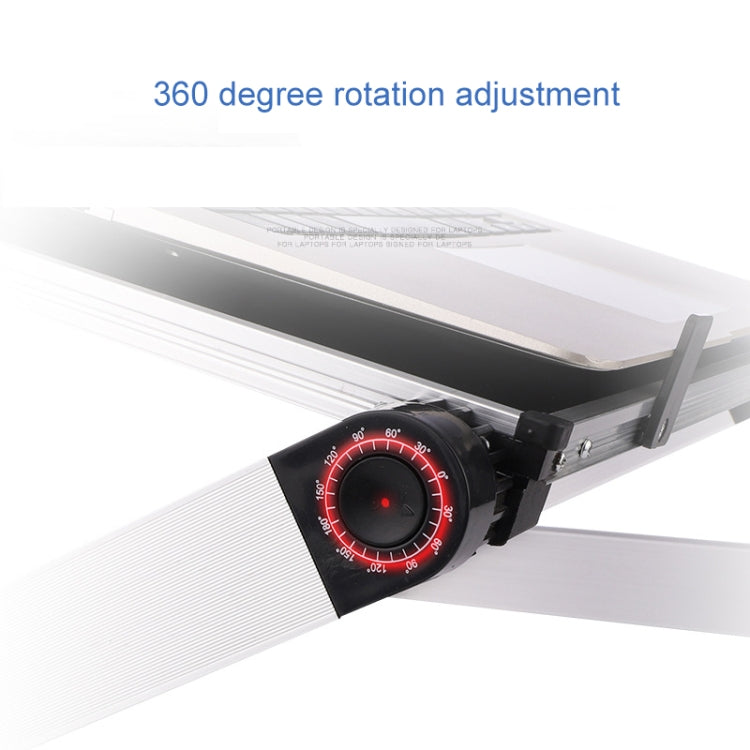 Universal 360 Degree Adjustment Folding Aluminum Alloy Laptop Stand(Black) by buy2fix