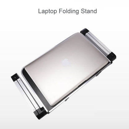 Universal 360 Degree Adjustment Folding Aluminum Alloy Laptop Stand(Black) by buy2fix