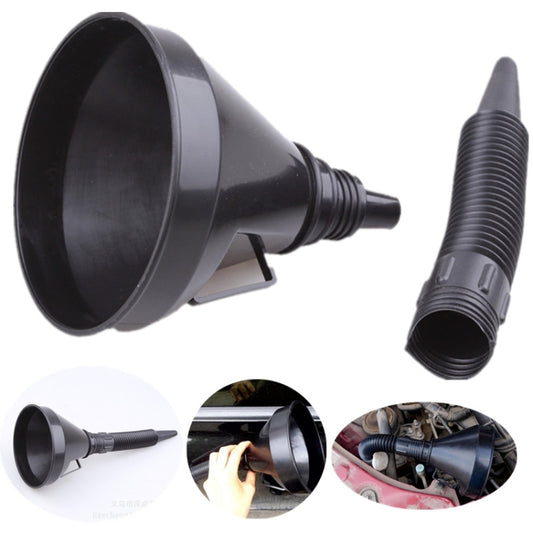 Universal Car Truck Motorcycle Filled Plastic Vehicle Funnels with Soft Spout Pipe Pour Oil Tool - Hand Tool Sets by buy2fix | Online Shopping UK | buy2fix