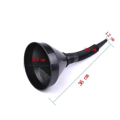 Universal Car Truck Motorcycle Filled Plastic Vehicle Funnels with Soft Spout Pipe Pour Oil Tool - Hand Tool Sets by buy2fix | Online Shopping UK | buy2fix