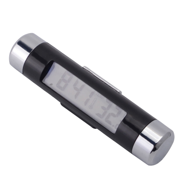 2 in 1 Car Auto Thermometer Clock Calendar LCD Display Screen - Clocks & Car Meters by buy2fix | Online Shopping UK | buy2fix