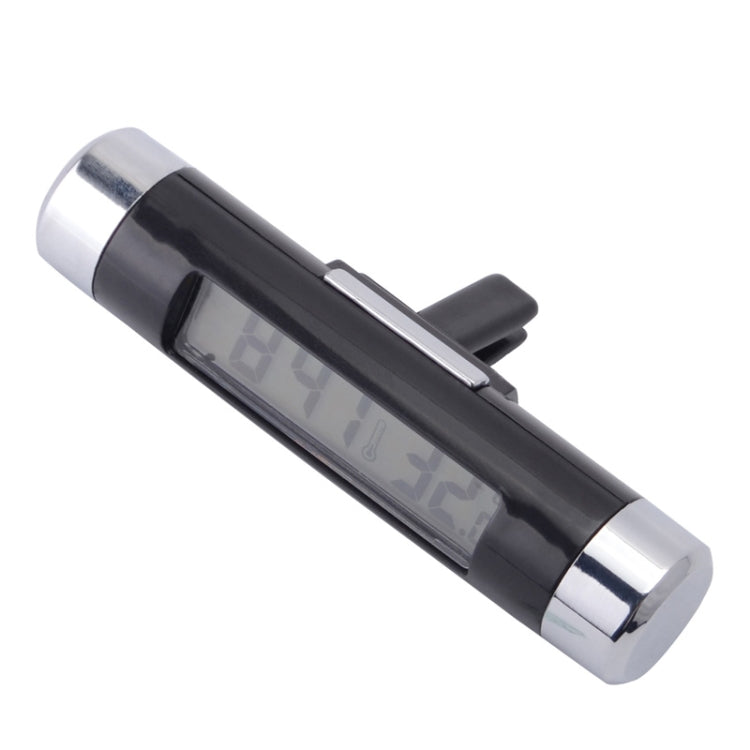 2 in 1 Car Auto Thermometer Clock Calendar LCD Display Screen - Clocks & Car Meters by buy2fix | Online Shopping UK | buy2fix