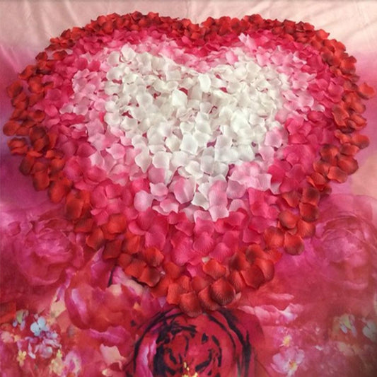1000pcs / 10 Pack Artificial Wedding Rose Petals Flowers Wedding Decorations(Orange) - Decorative Flowers & Wreaths by buy2fix | Online Shopping UK | buy2fix