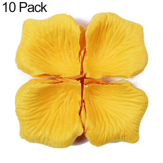 1000pcs / 10 Pack Artificial Wedding Rose Petals Flowers Wedding Decorations(Orange) - Decorative Flowers & Wreaths by buy2fix | Online Shopping UK | buy2fix