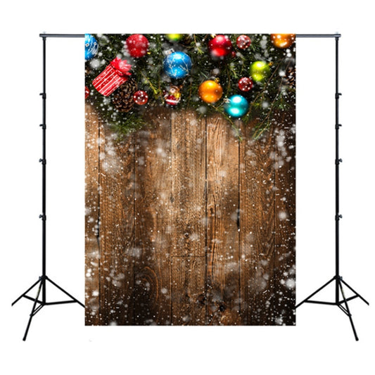 1.5m x 2.1m Nostalgic 3D Snow Scene Wooden Wall Children Photography Background Cloth - Birthday Party by buy2fix | Online Shopping UK | buy2fix