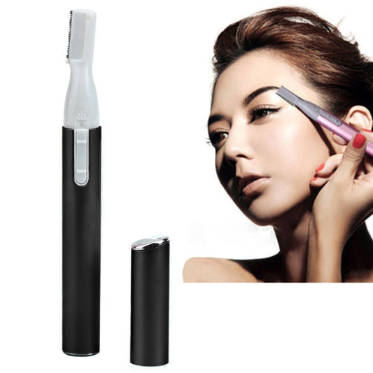 Portable Electric Eyebrow Face Hair Trimmer Micro Precision Removal Clipper Shaver Face Care Shaving Trimmers(Classic black) - Hair Trimmer by buy2fix | Online Shopping UK | buy2fix