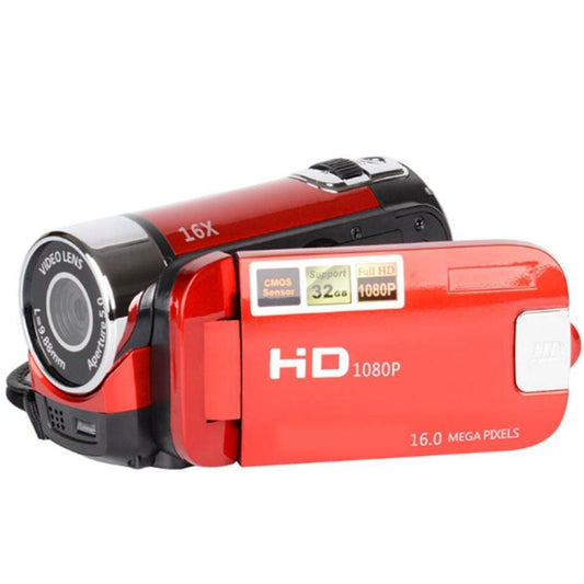 16X Digital Zoom HD 16 Million Pixel Home Travel DV Camera, US Plug(Red) - Video Cameras by buy2fix | Online Shopping UK | buy2fix