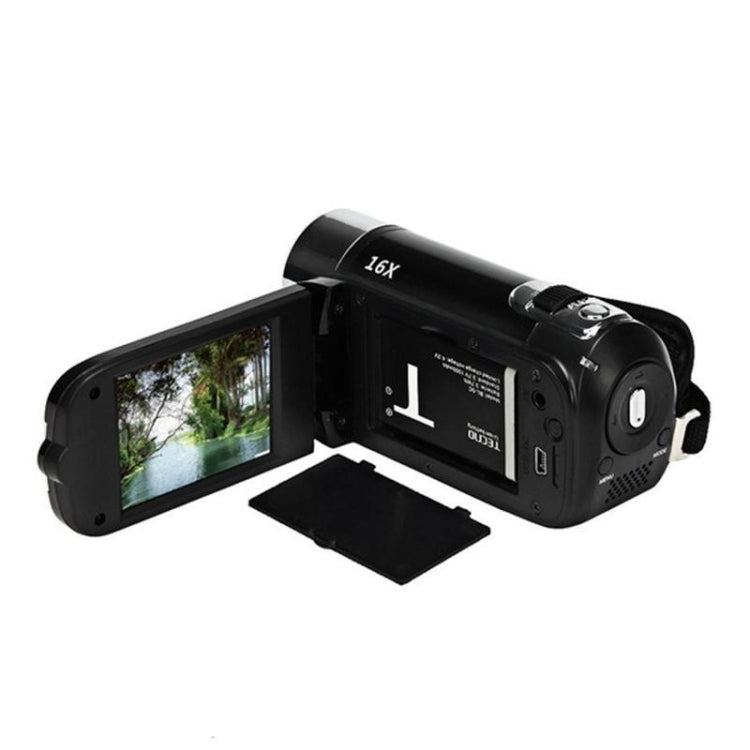 16X Digital Zoom HD 16 Million Pixel Home Travel DV Camera, US Plug(Black) - Video Cameras by buy2fix | Online Shopping UK | buy2fix