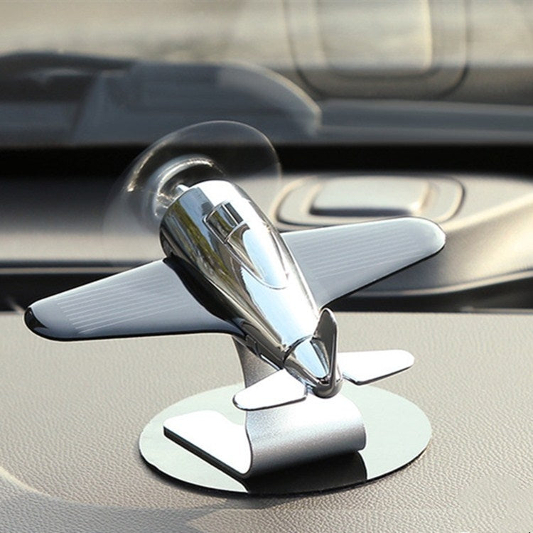 Aromatherapy Decorations for Cars Solar Aircraft Car Decorations(Silver) by buy2fix