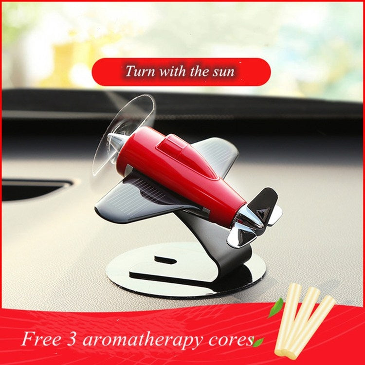 Aromatherapy Decorations for Cars Solar Aircraft Car Decorations(Silver) by buy2fix
