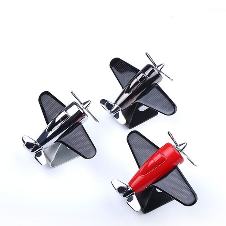 Aromatherapy Decorations for Cars Solar Aircraft Car Decorations(Silver) by buy2fix