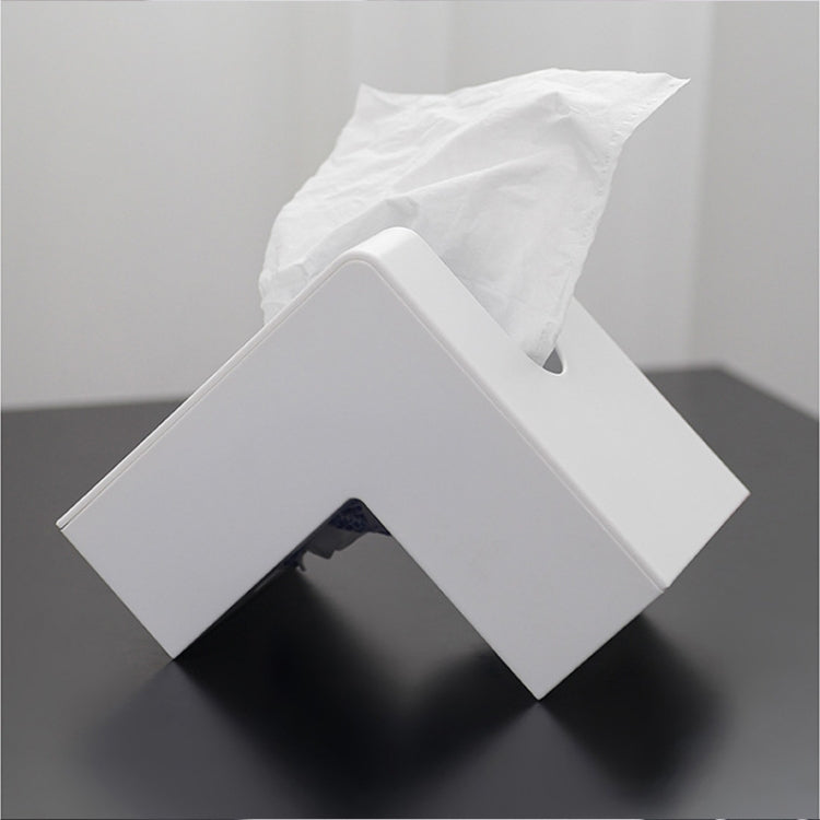 Creative Simple Household Plastic Tissue Paper Storage Box(White) - Storage Boxes by buy2fix | Online Shopping UK | buy2fix