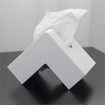 Creative Simple Household Plastic Tissue Paper Storage Box(White) - Storage Boxes by buy2fix | Online Shopping UK | buy2fix