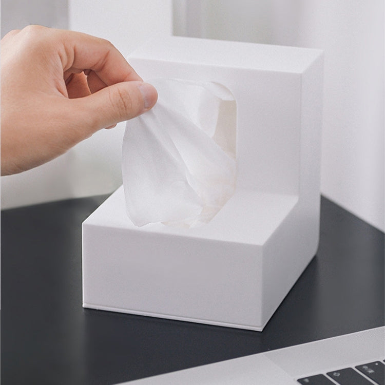 Creative Simple Household Plastic Tissue Paper Storage Box(White) - Storage Boxes by buy2fix | Online Shopping UK | buy2fix