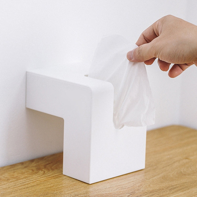 Creative Simple Household Plastic Tissue Paper Storage Box(White) - Storage Boxes by buy2fix | Online Shopping UK | buy2fix