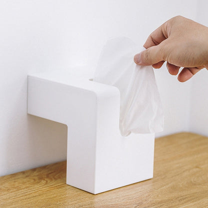 Creative Simple Household Plastic Tissue Paper Storage Box(White) - Storage Boxes by buy2fix | Online Shopping UK | buy2fix