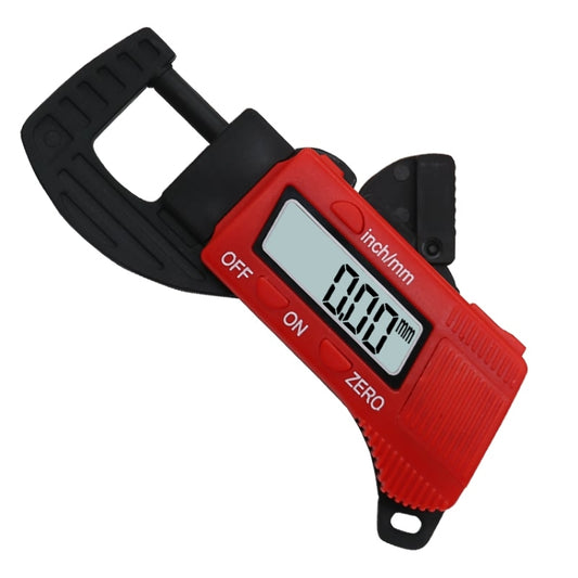 Plastic Electronic Digital Thickness Gauge Professional Construction Tools(Red) - Measuring Tools by buy2fix | Online Shopping UK | buy2fix